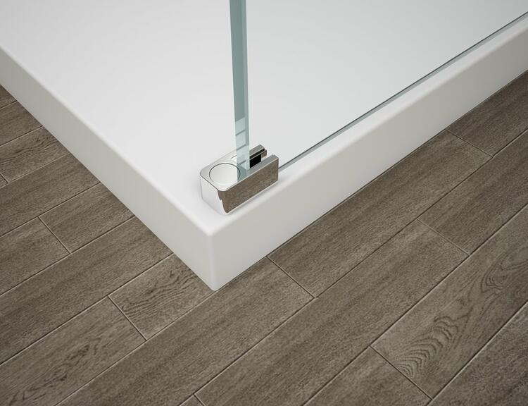 Sprchová stěna Walk-in 80 cm chrom/transparent – Polysan Esca chrome ES1080-01
