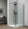 Sprchová stěna Walk-in 120 cm černá/transparent – Polysan Esca black matt ES1012-02