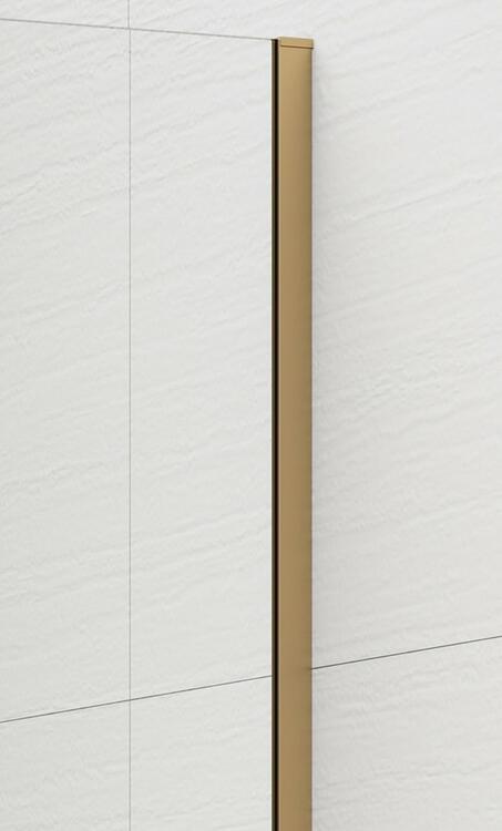 Sprchová stěna Walk-in 110 cm zlatá/transparent – Polysan Esca gold matt ES1011-04