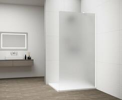 ESCA WHITE MATT jednodílná sprchová zástěna k instalaci ke stěně, matné sklo, 1000 mm | Více - 