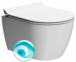 PURA SHORT závěsná WC mísa, Swirlflush, 35x46cm, bílá dual-mat | Více - 