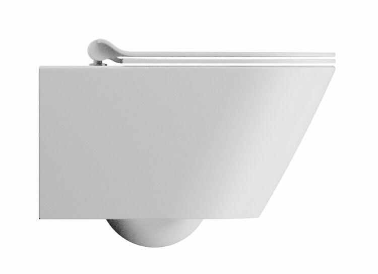 KUBE X závěsná WC mísa, Swirlflush, 36x55cm, bílá dual-mat