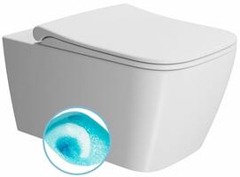 NUBES závěsná WC mísa, Swirlflush, 35x55cm, bílá dual-mat | Více - 