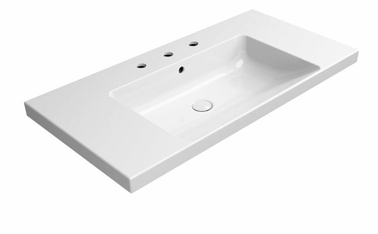 Keramické umyvadlo 100×50 cm bílá – GSI NORM 8633311