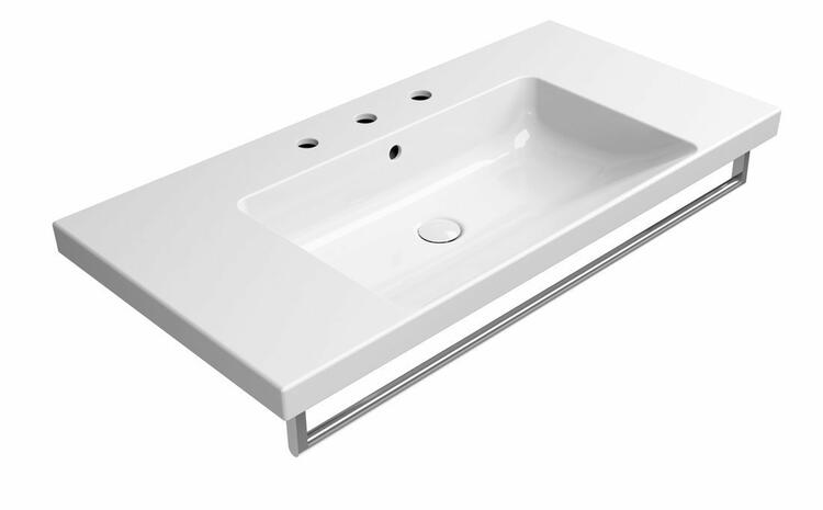 Keramické umyvadlo 100×50 cm bílá – GSI NORM 8633311
