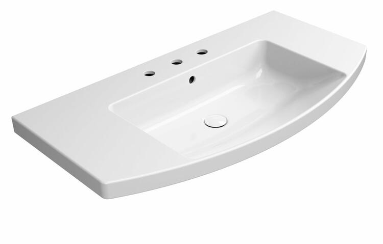 Umyvadlo 100 cm bílá – GSI Norm 8643311