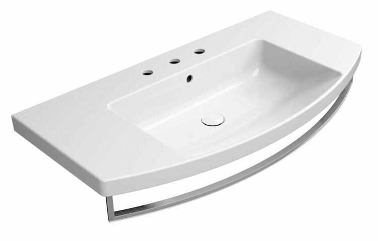 Umyvadlo 100 cm bílá – GSI Norm 8643311