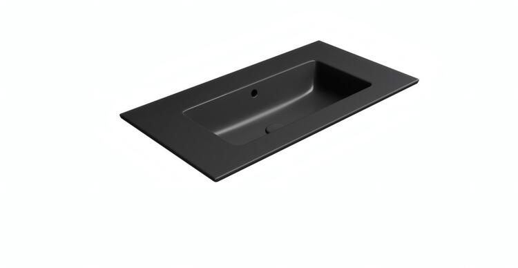 Keramické umyvadlo 82×46 cm černá mat – GSI PURA COLOR 8885026