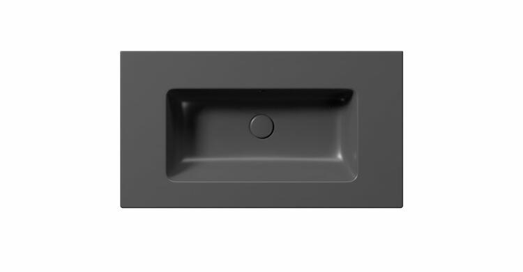 Keramické umyvadlo 82×46 cm černá mat – GSI PURA COLOR 8885026