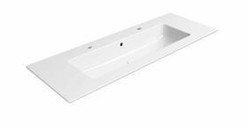 PURA keramické dvojumyvadlo Slim 122x46cm, bílá ExtraGlaze | Více - 