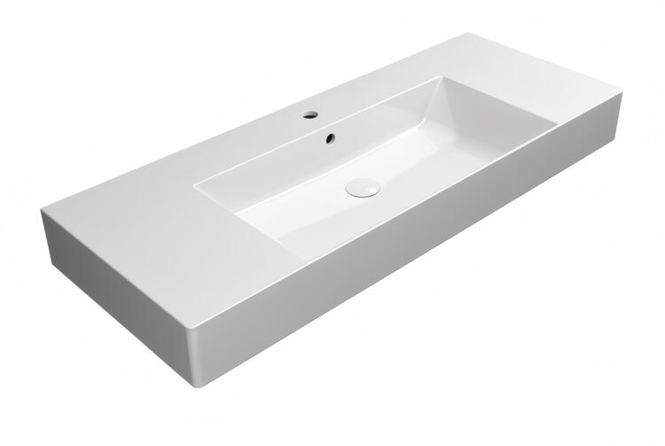 Keramické umyvadlo 120×47 cm bílá – GSI KUBE X 9452111