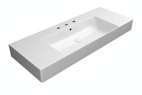 Keramické umyvadlo 120×47 cm bílá – GSI KUBE X 9452311 | Více -