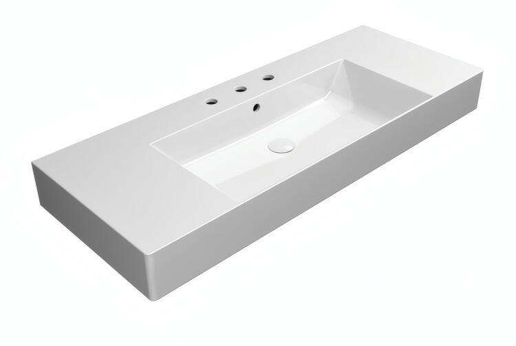 Keramické umyvadlo 120×47 cm bílá – GSI KUBE X 9452311
