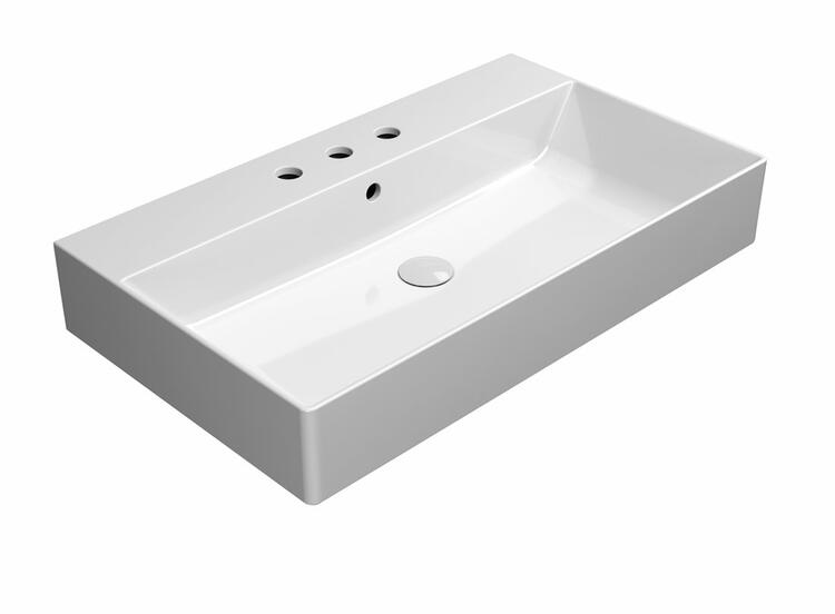 Keramické umyvadlo 80×47 cm bílá – GSI KUBE X 94229311