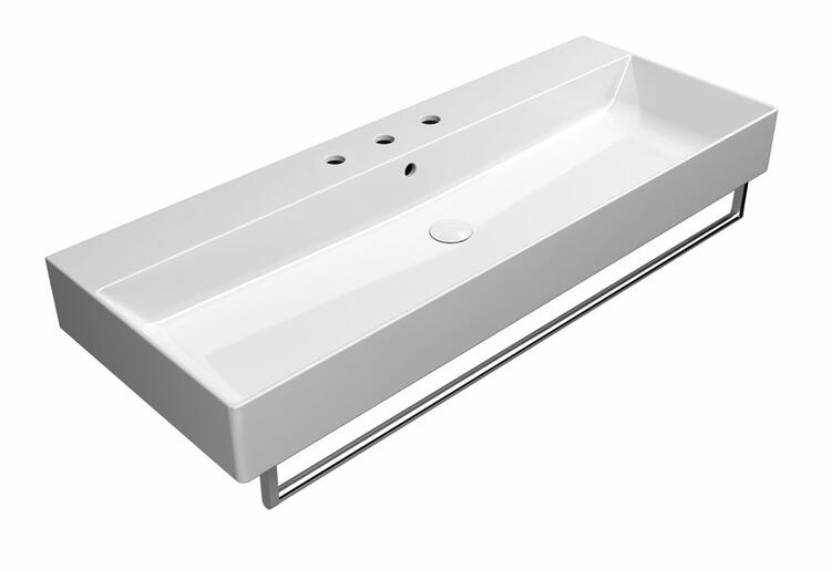 Keramické umyvadlo 120×47 cm bílá – GSI KUBE X 94249311