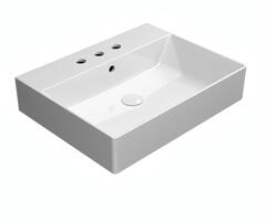 Keramické umyvadlo 60×47 cm bílá – GSI KUBE X 94319311 | Více - 