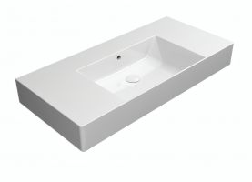 Keramické umyvadlo 100×47 cm bílá – GSI KUBE X 94519011 | Více -
