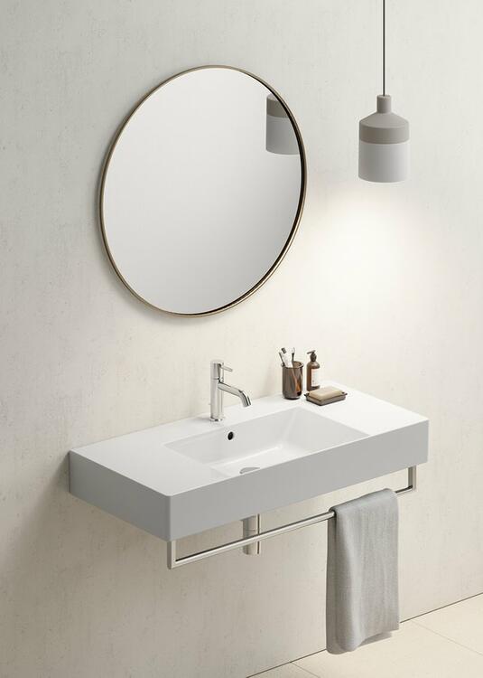 Keramické umyvadlo 100×47 cm bílá – GSI KUBE X 94519111