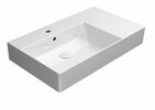 Keramické umyvadlo levé 80×47 cm bílá – GSI KUBE X 94569111