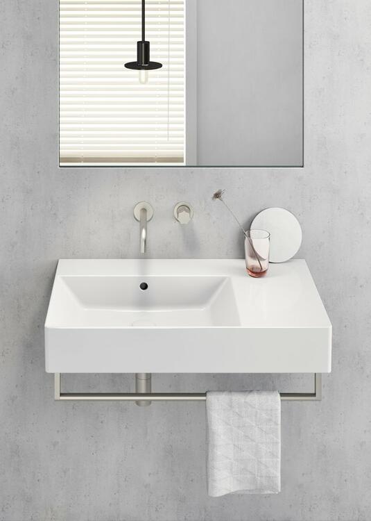 Keramické umyvadlo levé 80×47 cm bílá – GSI KUBE X 94569111