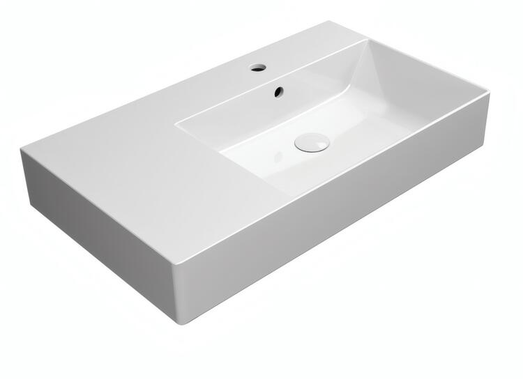Keramické umyvadlo 80×47 cm bílá – GSI KUBE X 94579111