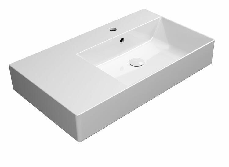 Keramické umyvadlo 80×47 cm bílá – GSI KUBE X 94579111