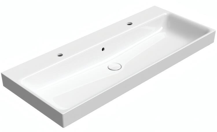 Keramické dvojumyvadlo 120×50 cm bílá – GSI NUBES 96249211