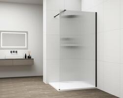 Sprchová stěna Walk-in 140 cm černá/sklo Flute – Polysan Esca black matt ES1314-02 | Více -