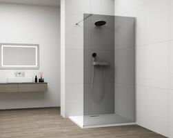 Sprchová stěna Walk-in 110 cm chrom/kouřové sklo – Polysan Esca chrome ES1211-01 | Více - 