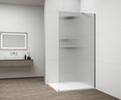 Sprchová stěna Walk-in 100 cm chrom/sklo Flute – Polysan Esca chrome ES1310-01
