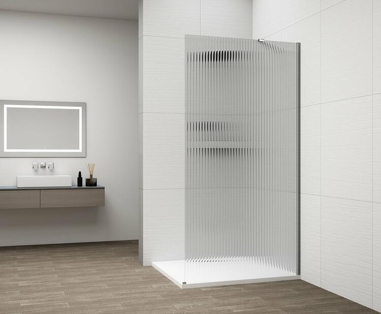 Sprchová stěna Walk-in 70 cm chrom/sklo Flute – Polysan Esca chrome ES1370-01