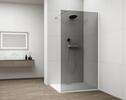 Sprchová stěna Walk-in 90 cm bílá/kouřové sklo – Polysan Esca white matt ES1290-03