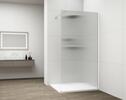 Sprchová stěna Walk-in 140 cm bílá/sklo Flute – Polysan Esca white matt ES1314-03