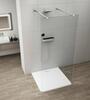 Sprchová stěna Walk-in 110 cm chrom/transparent – Polysan Esca chrome ES1011-05