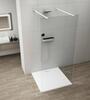 Sprchová stěna Walk-in 140 cm bílá/transparent – Polysan Esca white matt ES1014-07