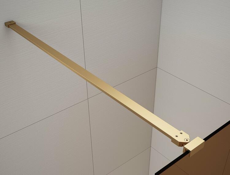 Sprchová stěna Walk-in 150 cm zlatá/transparent – Polysan Esca gold matt ES1015-08