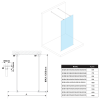 Sprchová stěna Walk-in 150 cm zlatá/transparent – Polysan Esca gold matt ES1015-08