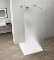 Sprchová stěna Walk-in 130 cm chrom/matné sklo – Polysan Esca chrome ES1113-05 | Více -