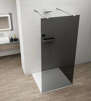 Sprchová stěna Walk-in 130 cm chrom/kouřové sklo – Polysan Esca chrome ES1213-05 | Více -
