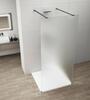 Sprchová stěna Walk-in 100 cm černá/matné sklo – Polysan Esca black matt ES1110-06