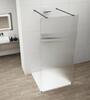 Sprchová stěna Walk-in 100 cm černá/sklo Flute – Polysan Esca black matt ES1310-06