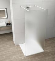 Sprchová stěna Walk-in 110 cm bílá/matné sklo – Polysan Esca white matt ES1111-07 | Více - 