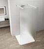 Sprchová stěna Walk-in 110 cm bílá/matné sklo – Polysan Esca white matt ES1111-07