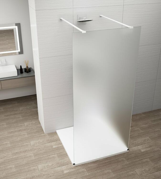 Sprchová stěna Walk-in 150 cm bílá/matné sklo – Polysan Esca white matt ES1115-07