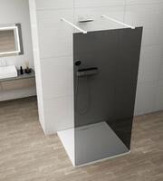 Sprchová stěna Walk-in 140 cm bílá/kouřové sklo – Polysan Esca white matt ES1214-07 | Více -