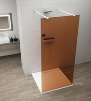 Sprchová stěna Walk-in 110 cm bílá/sklo Marron – Polysan Esca white matt ES1511-07 | Více -