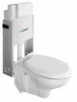 Závěsné WC Taurus s podomítkovou nádržkou a tlačítkem Geberit, bílá | Více - 