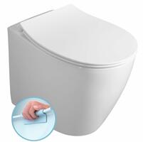 SENTIMENTI WC mísa stojící, Rimless, 36x52 cm, spodní/zadní odpad, bílá | Více - 