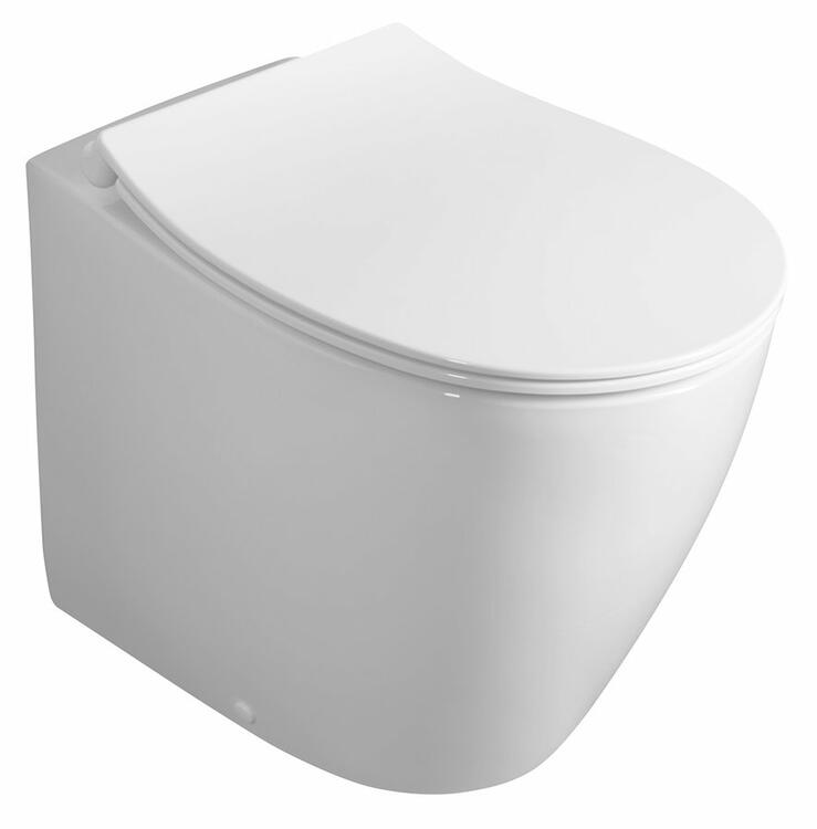SENTIMENTI WC mísa stojící, Rimless, 36x52 cm, spodní/zadní odpad, bílá