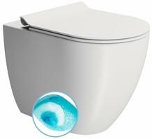 PURA WC mísa stojící, Swirlflush, 36x55cm, spodní/zadní odpad, bílá dual-mat | Více - 